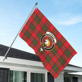 Stewart of Appin Modern Tartan Crest House Flag