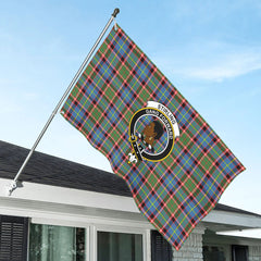 Stirling (of Keir) Tartan Crest House Flag
