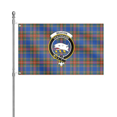 Beaton Ancient Tartan Crest House Flag