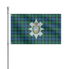 Black Watch Ancient Tartan Crest House Flag