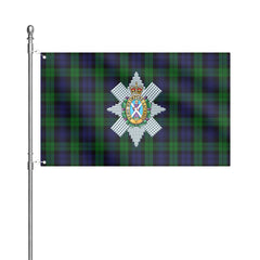Black Watch Tartan Crest House Flag