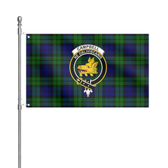 Campbell Modern Tartan Crest House Flag