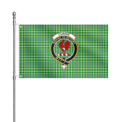 Currie Tartan Crest House Flag