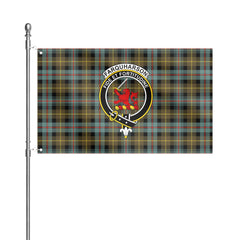Farquharson Weathered Tartan Crest House Flag
