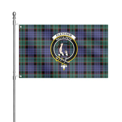 Fletcher Modern Tartan Crest House Flag