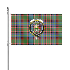 Glass Tartan Crest House Flag