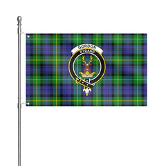 Gordon Modern Tartan Crest House Flag