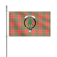 Grant Ancient Tartan Crest House Flag
