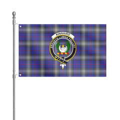 Kinnaird Tartan Crest House Flag
