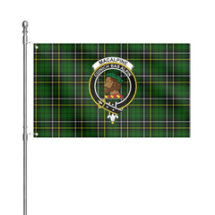 MacAlpine Modern Tartan Crest House Flag