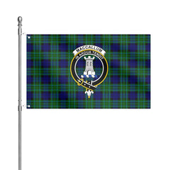 MacCallum Modern Tartan Crest House Flag