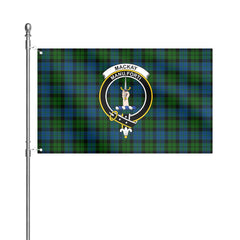 MacKay Modern Tartan Crest House Flag
