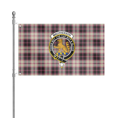 MacPherson Hunting Ancient Tartan Crest House Flag