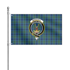 Marshall Tartan Crest House Flag