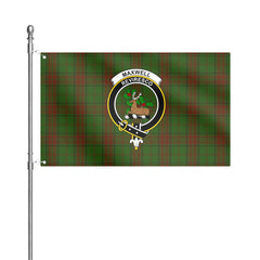 Maxwell Hunting Tartan Crest House Flag