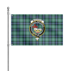McDonald of the Isles Hunting Ancient Tartan Crest House Flag