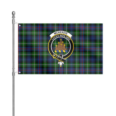 McKenzie Modern Tartan Crest House Flag