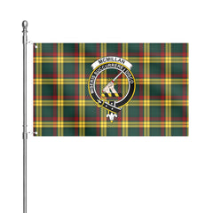 McMillan Old Modern Tartan Crest House Flag