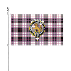 McPherson Hunting Modern Tartan Crest House Flag