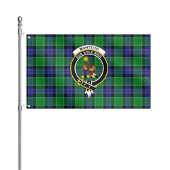 Monteith Tartan Crest House Flag