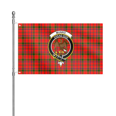 Munro Modern Tartan Crest House Flag
