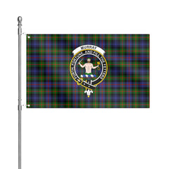 Murray of Atholl Modern Tartan Crest House Flag