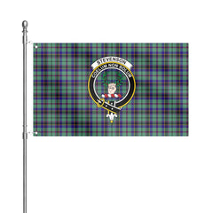 Stevenson Tartan Crest House Flag