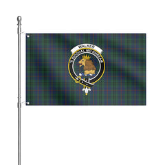 Walker Hunting Tartan Crest House Flag