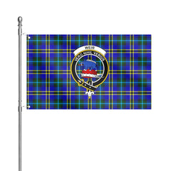 Weir Modern Tartan Crest House Flag