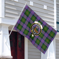 Blair Modern Tartan Crest House Flag