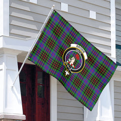 Brodie Hunting Modern Tartan Crest House Flag
