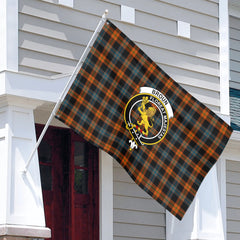 Broun Ancient Tartan Crest House Flag