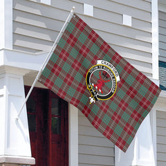 Crawford Modern Tartan Crest House Flag