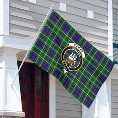 Duncan Modern Tartan Crest House Flag