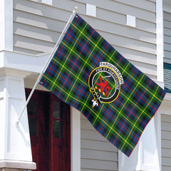 Farquharson Modern Tartan Crest House Flag
