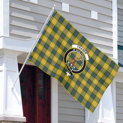 Fraser (of Lovat) Yellow Tartan Crest House Flag