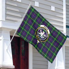 Inglis Modern Tartan Crest House Flag