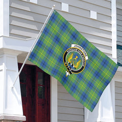Johnstone Ancient Tartan Crest House Flag