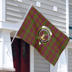 Lumsden Tartan Crest House Flag