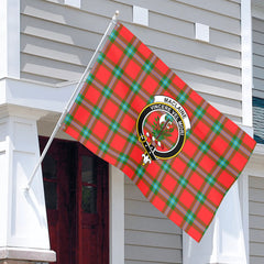 MacLaine of Loch Buie Tartan Crest House Flag