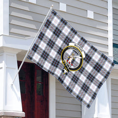 MacRae Dress Modern Tartan Crest House Flag