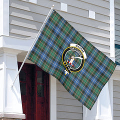 MacRae Hunting Ancient Tartan Crest House Flag