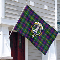 Malcolm (or MacCallum) Tartan Crest House Flag