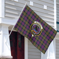 McDonnell of Glengarry Modern Tartan Crest House Flag