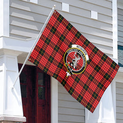 McQueen Modern Tartan Crest House Flag