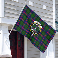 Morrison Modern Tartan Crest House Flag
