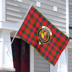 Nicolson Modern Tartan Crest House Flag