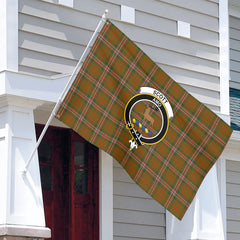 Scott Brown Modern Tartan Crest House Flag