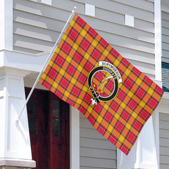 Scrymgeour Tartan Crest House Flag