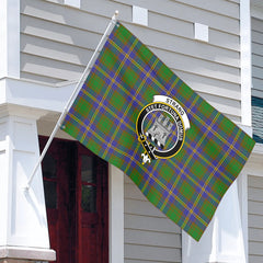 Strang (or Strange) Tartan Crest House Flag